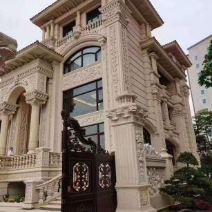 台州黄金麻别墅外墙异形定制