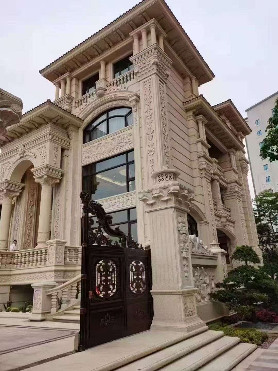 台州黄金麻别墅外墙异形定制