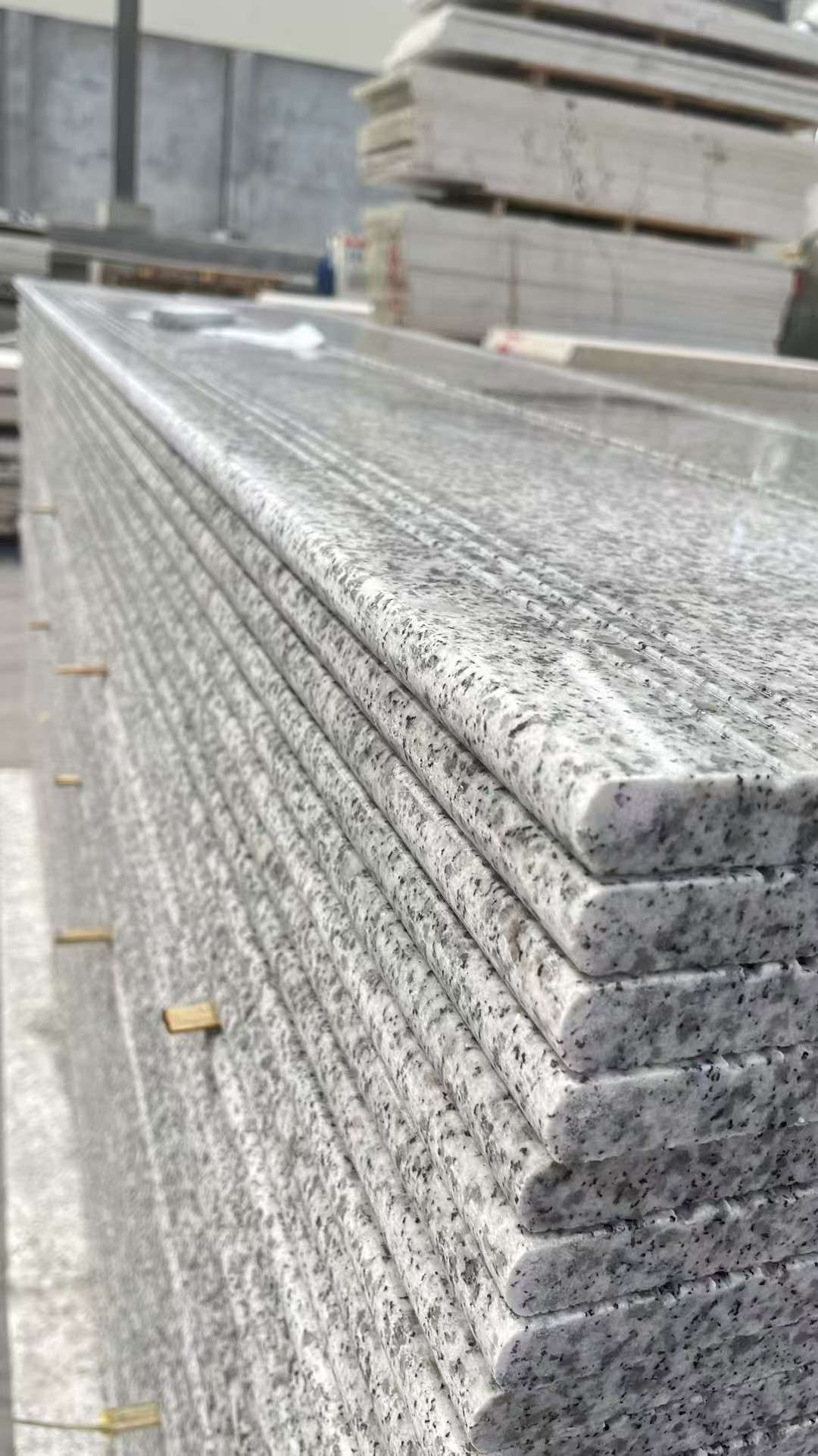 台州芝麻白楼梯踏步 花岗岩楼梯板材