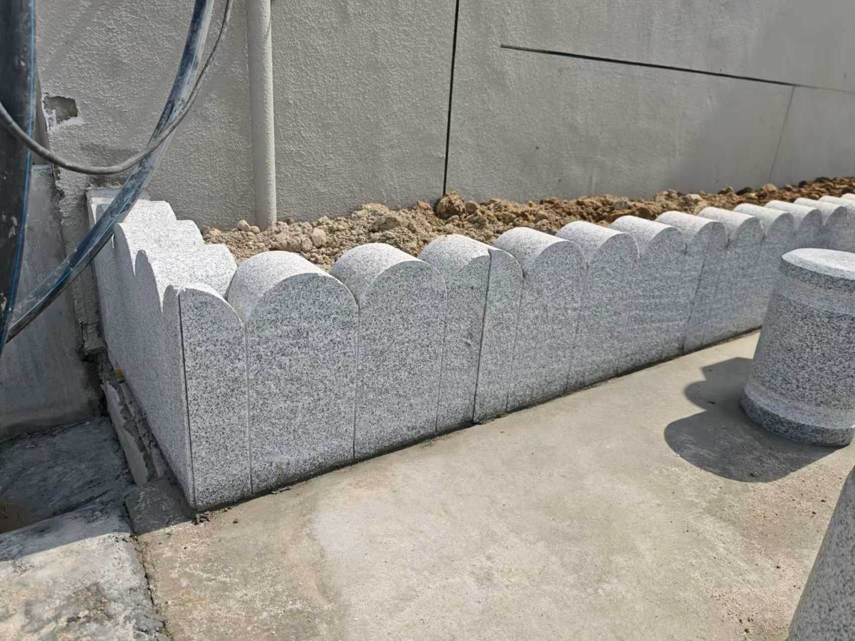 台州芝麻白花边石  围边石